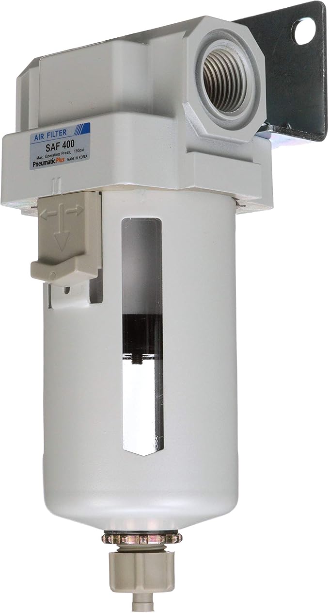 PneumaticPlus SAF400-N04B Compressed Air Particulate Filter 1/2" NPT, 10 Micron - Image 3