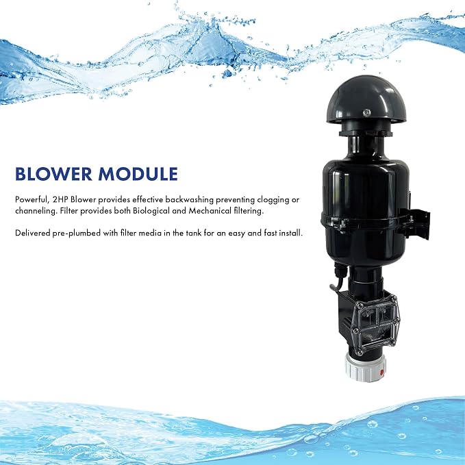 HALF OFF PONDS Simply Clear PRO Koi Pond Filter System: 2HP Blower, 160 watt UV - Image 6
