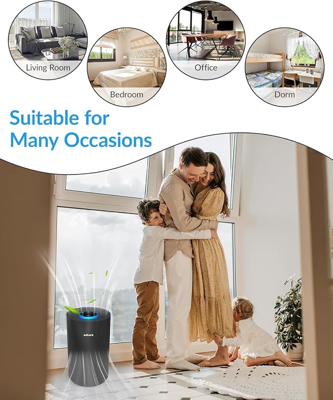 2 Pack Air Purifiers for Home Bedroom, ADTARK Air Cleaner - Image 8