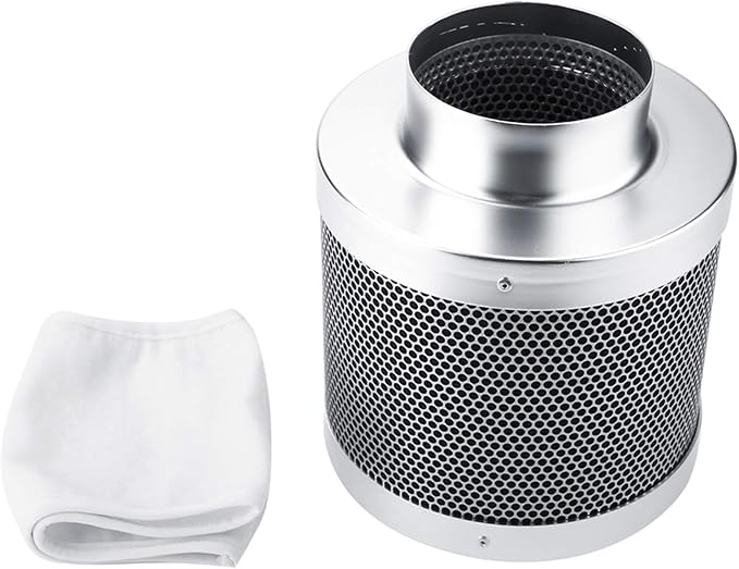 Stainless Steel Carbon Filter, 4 Inch Smelliness Control Scrubber, Odor Scrubber by plplaaoo