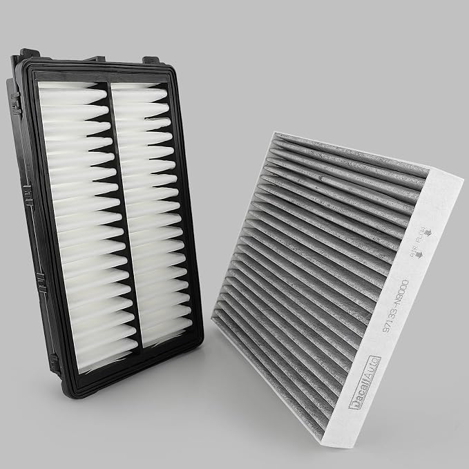 Engine & Cabin Air Filter Set for Hyundai Santa, Sorento; Replace 28113-L1000 - Image 9
