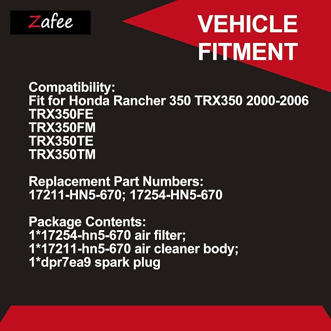Air Filter & Air Cleaner Body & Spark Plug Fit - Image 4