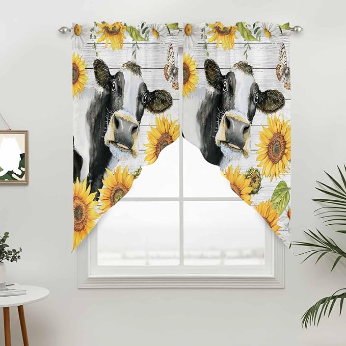 Retro Farmhouse Floral Swag Valances - Image 3