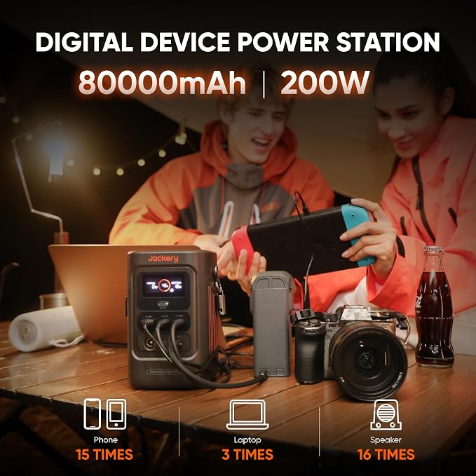 Jackery Explorer 240D Power Bank, LiFePO4 Battery 256Wh Portable Power Station - Image 2