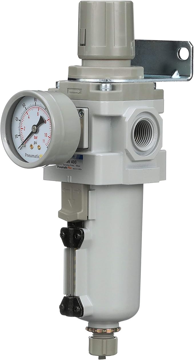 PneumaticPlus SAW400-N04BG-MEP Compressed Air Filter Regulator Piggyback Combo - Image 3