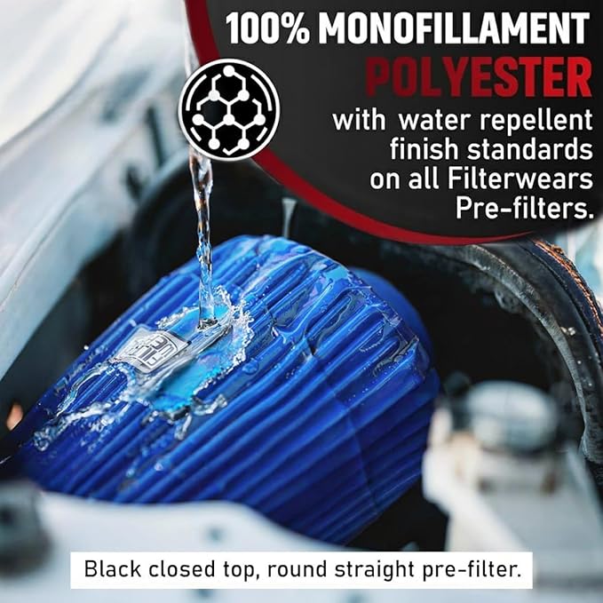 FILTERWEARS F154L Universal Water Repellent Cold Air Intake Pre-Filter - Image 4
