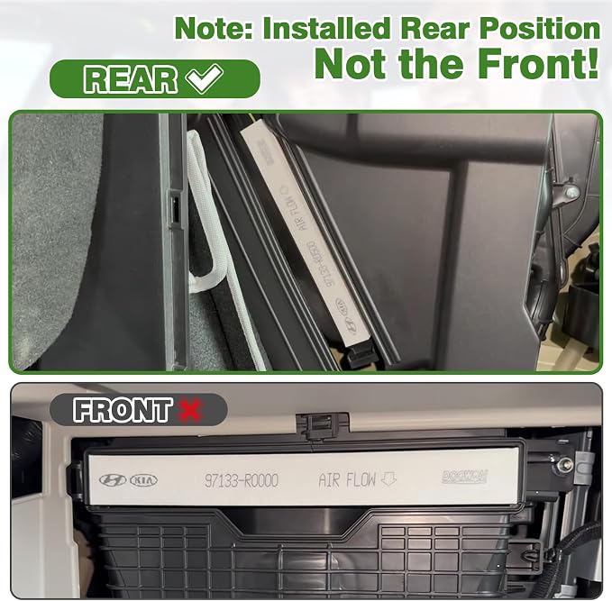 2-Pack Rear Cabin Air Filter Fits - Image 2