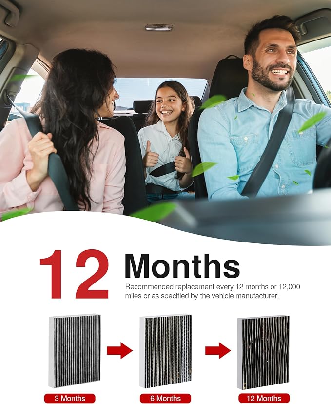 Puroma Cabin Air Filter with Activated Carbon, Replacement - Image 5