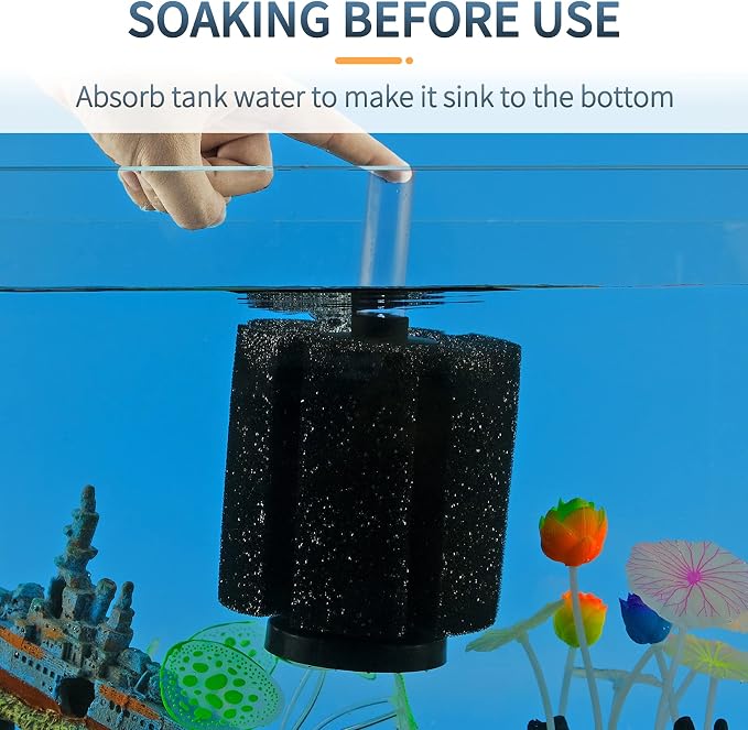 Pawfly Large Aquarium Bio Sponge Filter Quiet Betta Fry Shrimp and Small Fish - Image 7