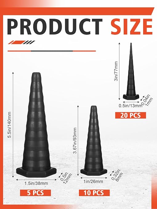 Hydraulic Oil Service Plugs Large Medium Small Sizes Multi Pack Rubber Drip - Image 2