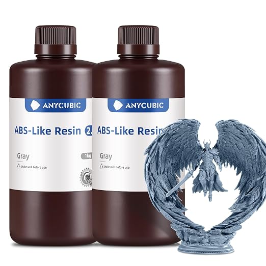 ANYCUBIC 2nd Gen Resin Technology ABS-Like Resin 2.0 Bundle, 3D Printer Resin by ANYCUBIC