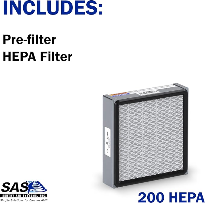 HEPA Filter with Pre-filter for Model 200 Sentry Air Systems – MERV 17 Air - Image 2