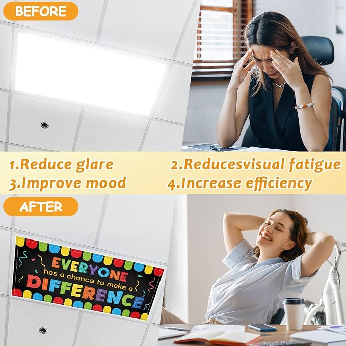 8 Pcs Fluorescent Light Covers - Image 3