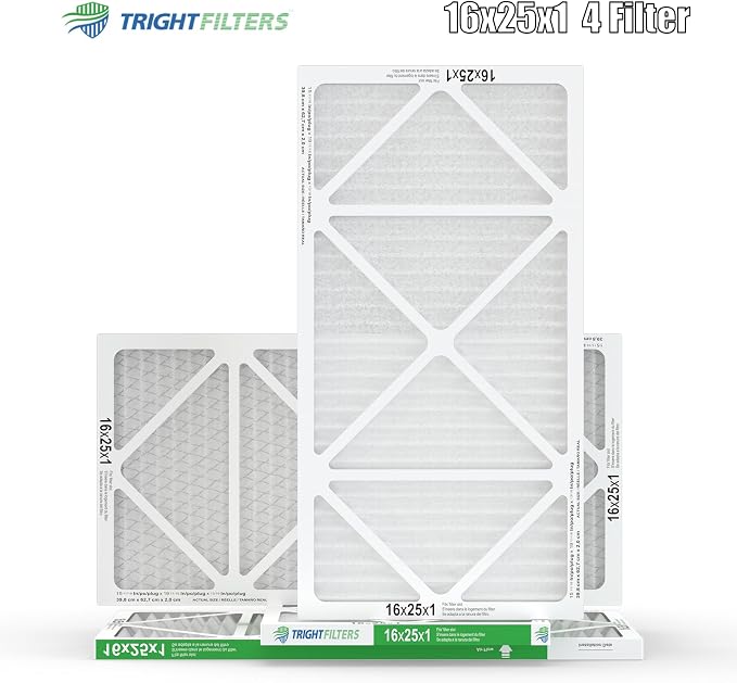 16x25x1 Air Filter 4 Pack, MERV 8 Pleated Dust Defense Air Filters Replacement - Image 9