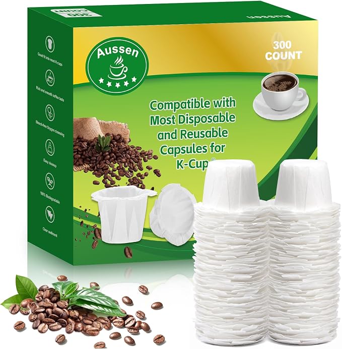 Aussen Disposable Coffee Paper Filters Replacement Kerig Filter Fit All Keurig by AUSSEN