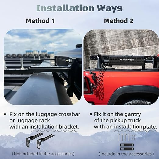 4.5Gallon Pressurized Water Tank,Portable Aluminum Camping Shower Water Storage with Spray Hose for Outdoor Activities Water Supply.Side Mounted on The Gantry of a Pickup Truck.