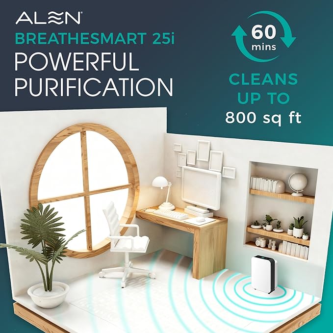 Alen 25i HEPA Air Purifier, Essential Filter, Covers 800 Sq Ft | - Image 3