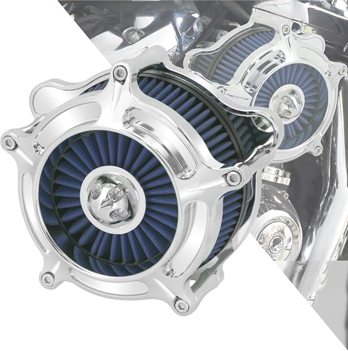 HDBUBALUS Motorcycle Air Filter Air Cleaner Intake System Cleaner Fit by HDBUBALUS