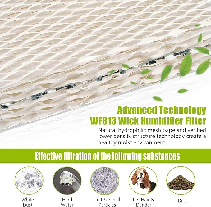6 Pack WF813 Humidifier Filters Wick Replacement Compatible - Image 3