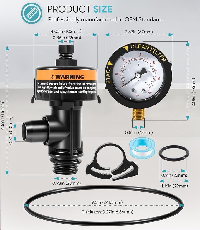 sixcow 98209800 High Flow Manual Air Relief Valve - Image 7