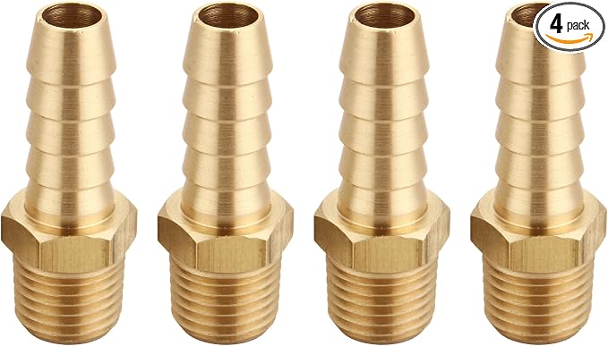 TANYA HARDWARE 3/8" Barb to 1/4" NPT Male Thread Air Hose Repair Kit by TTANYAHARDWARE