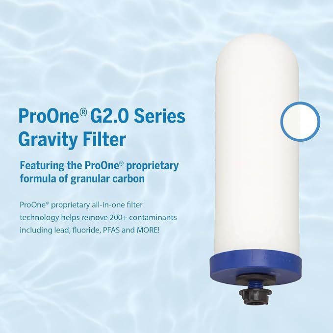 ProOne 9-Inch Gravity Water Filter Replacement G-Series 3-Pack - Image 3