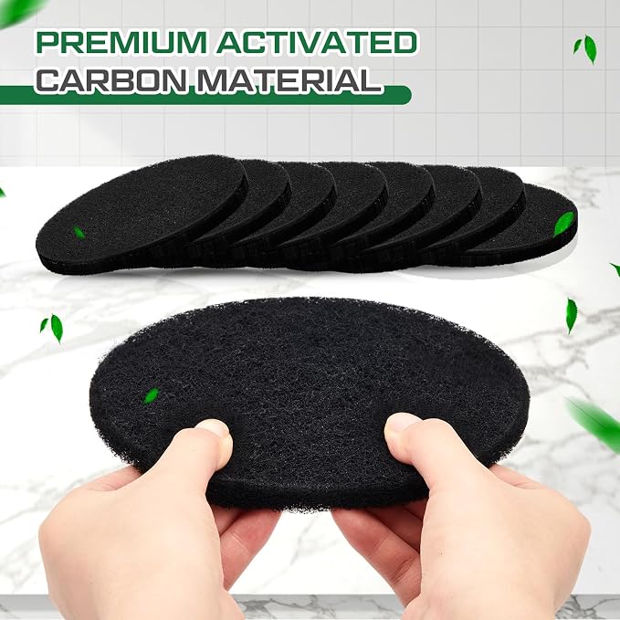 Pangda 8 Pack Oval-Shaped Charcoal Filters - Image 3