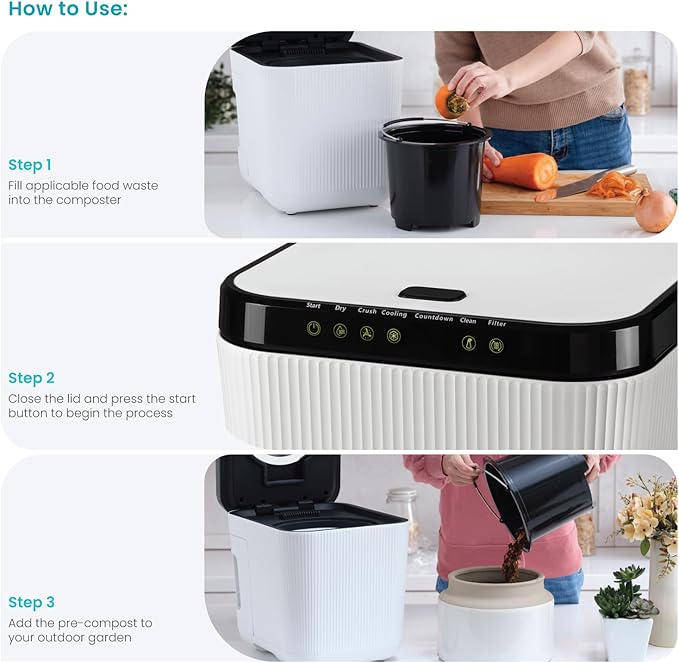 Home Zone Living Electric Composter - Image 4