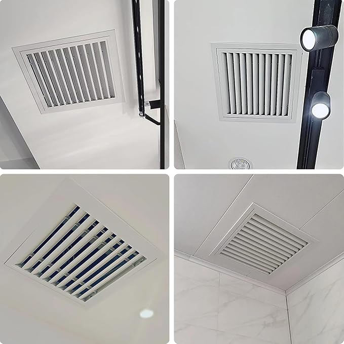 Air Filter Grille Vent Cover, Metal Louvre Ventilation Access Panel - Image 7