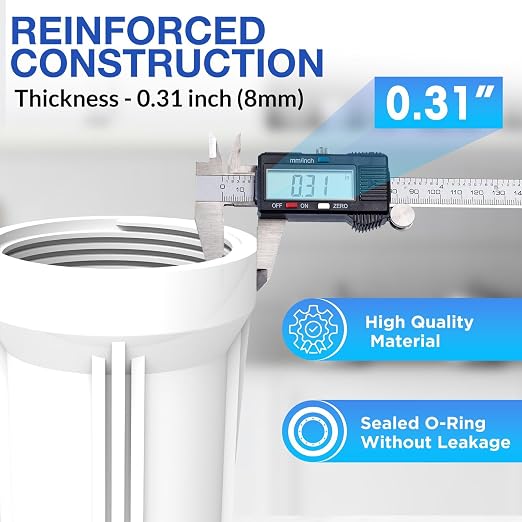SimPure Whole House Water Filter Housing, Inline Water Filter - Image 3