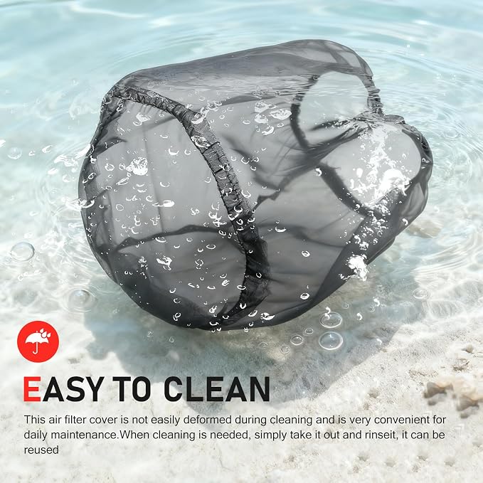 Air Filter Cover, Thickened Car Cold Air Intake Filter Dust Sock Cover - Image 5