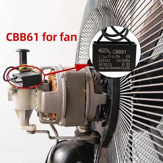 CBB61 Capacitor 1.5uf 250V AC Ceiling Fan 2 Wire 50/60Hz - Image 4