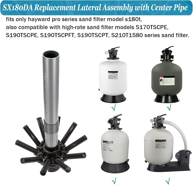 SX180DA Pool Filter Replacement Parts Lateral Assembly - Image 6