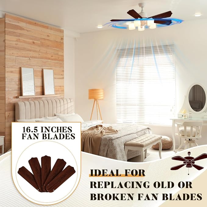 Lineshading 10 Pack 16 1/2" Replacement Fan Blades - Image 5