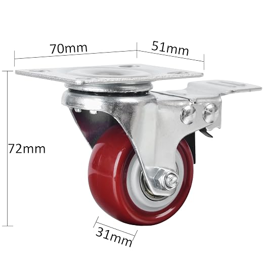 Finnhomy Caster Wheels Set of 4 - Image 3