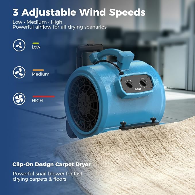 ALORAIR 4000 CFM Air Mover Blower Fan - Image 3