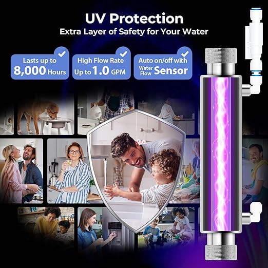 iSpring RCC2AK-UV, Upgraded 200 GPD, UV pH+ Reverse Osmosis System, 7-Stage RO - Image 6