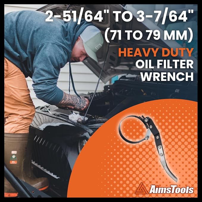 Oil Filter Wrench Tool with Positive Grip Handle - Image 2
