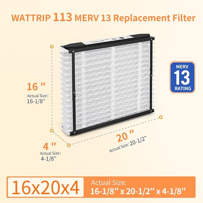 3-Pack 113 MERV 13 Replacement Filter - Image 2