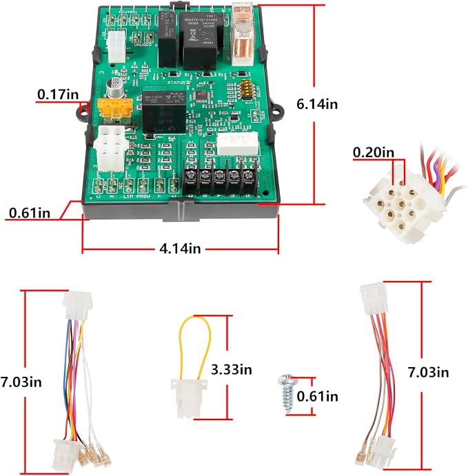 ST9120U1011 Control Circuit Board, Universal Electronic Fan Timer ST9160B 1068 - Image 7
