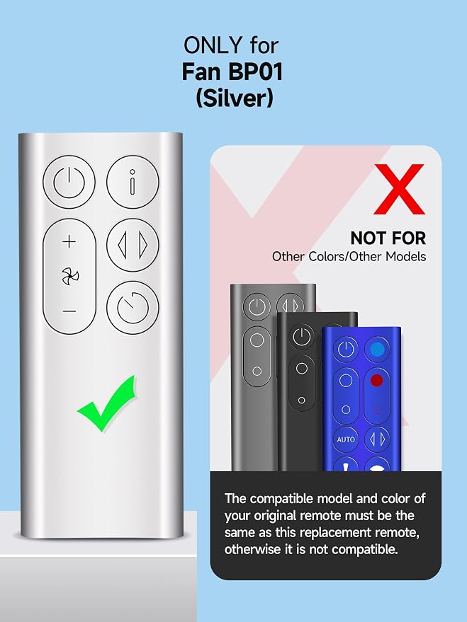 Replacement Remote Control for Dyson BP01 Compatible - Image 3