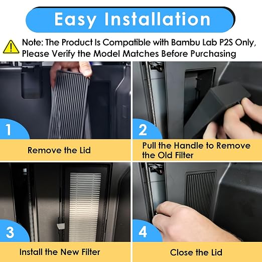 2PCS Activated Carbon Air Filters Compatible - Image 7