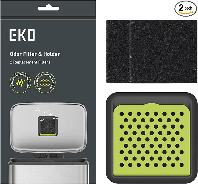 EKO Activated Charcoal Odor Filter Kit – 2-Pack Strong Odor Absorber and by EKO