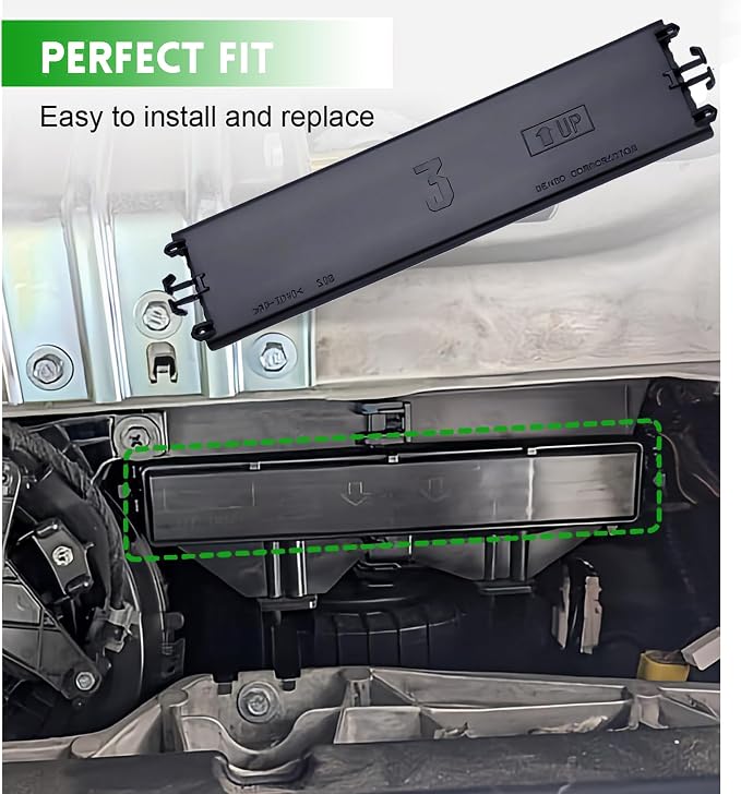 88899-06110 Cabin Air Filter Cover Plate Black Plastic Replacement Access Lid - Image 5