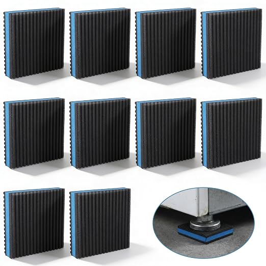 4 Pack Anti Vibration Pads for Washing Machine 4"x4"x4/5", Sound Isolation by Unknown
