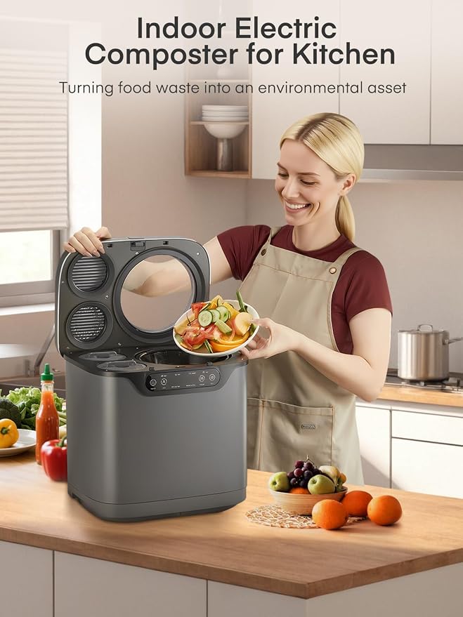 Electric Composter for Kitchen 4L, Countertop Compost Bin Indoor - Image 7