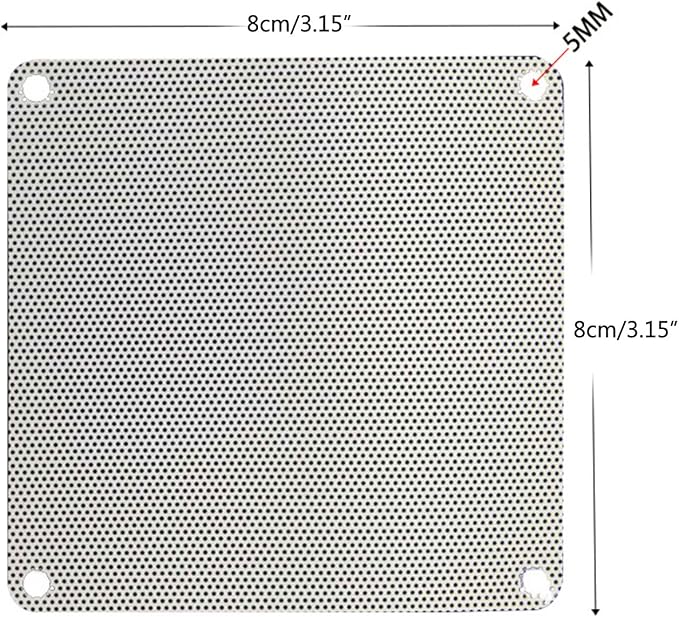 8cm/9cm/12cm/14cm Frame Dust Filter Dustproof PVC Mesh Net Cover Guard - Image 4