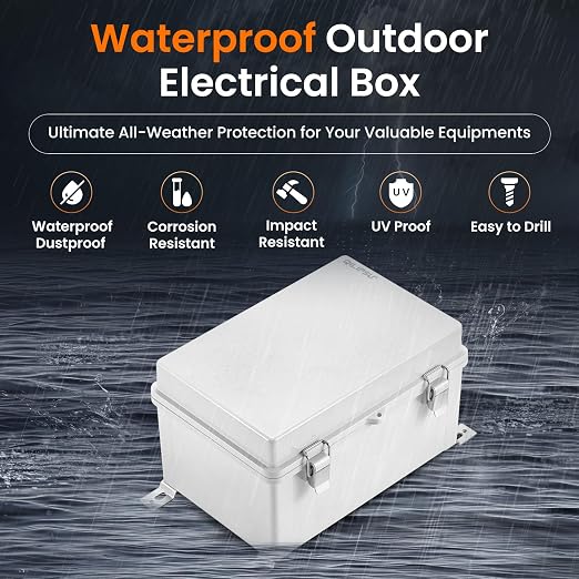 QILIPSU Waterproof Junction Box IP67 Outdoor Plastic Electrical Project - Image 2