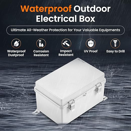 QILIPSU Waterproof Junction Box IP67 Outdoor Plastic Electrical Project - Image 2