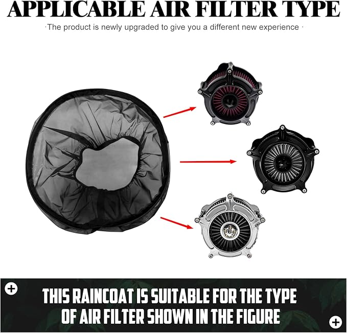Waterproof Air Filter Rain Sock Motorcycle Dustproof Cold Air Intake Protective - Image 4
